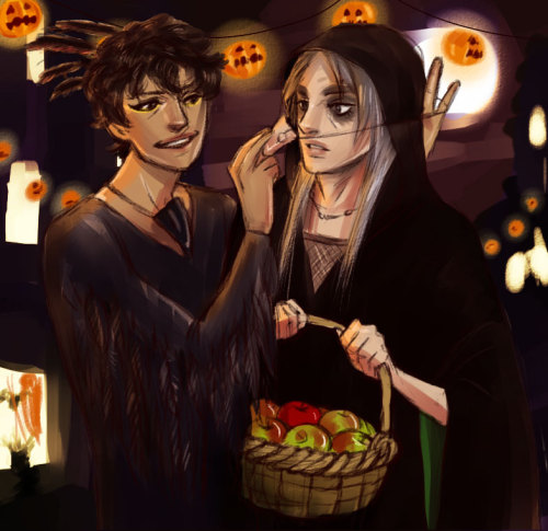 danicat91: After being told it’s never too early for Halloween so here ya gooo. A witch and his rav