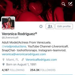 #follow #me on my #Twitter - LilveronicaR