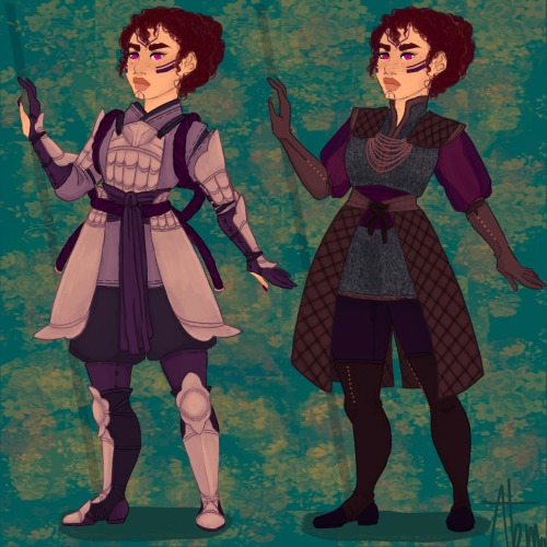 an-amethyst-moon:Sleepwear – Halamshiral Combat – SkyholdWardrobe designs for Anvii