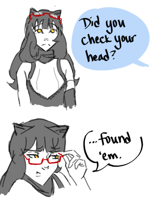 xlthuathopec:  romanimp:  There’s been a few things with Blake in glasses and I just couldn’t resist  I love your art so much oh my god 