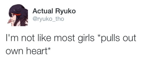 makaiwars: More tweets from my parody Ryuko twitterPart 1