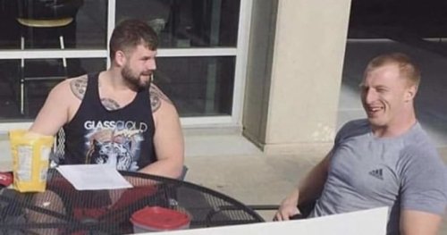 beyoncescock:    “These two strong-looking dudes sat outside with a sign that read:Have you felt unsafe on campus? Discriminated against? Threatened? Afraid to walk around campus? We will walk with you. – _james_powers”Source:   The Most Wholesome