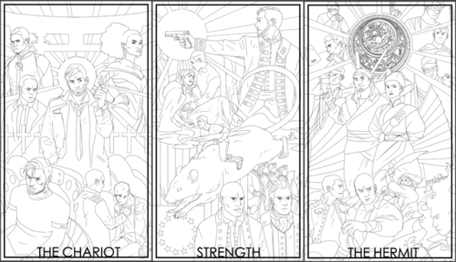 kickingshoes: And with that, inks for all the title cards for @lotrewrite are complete! Just need to