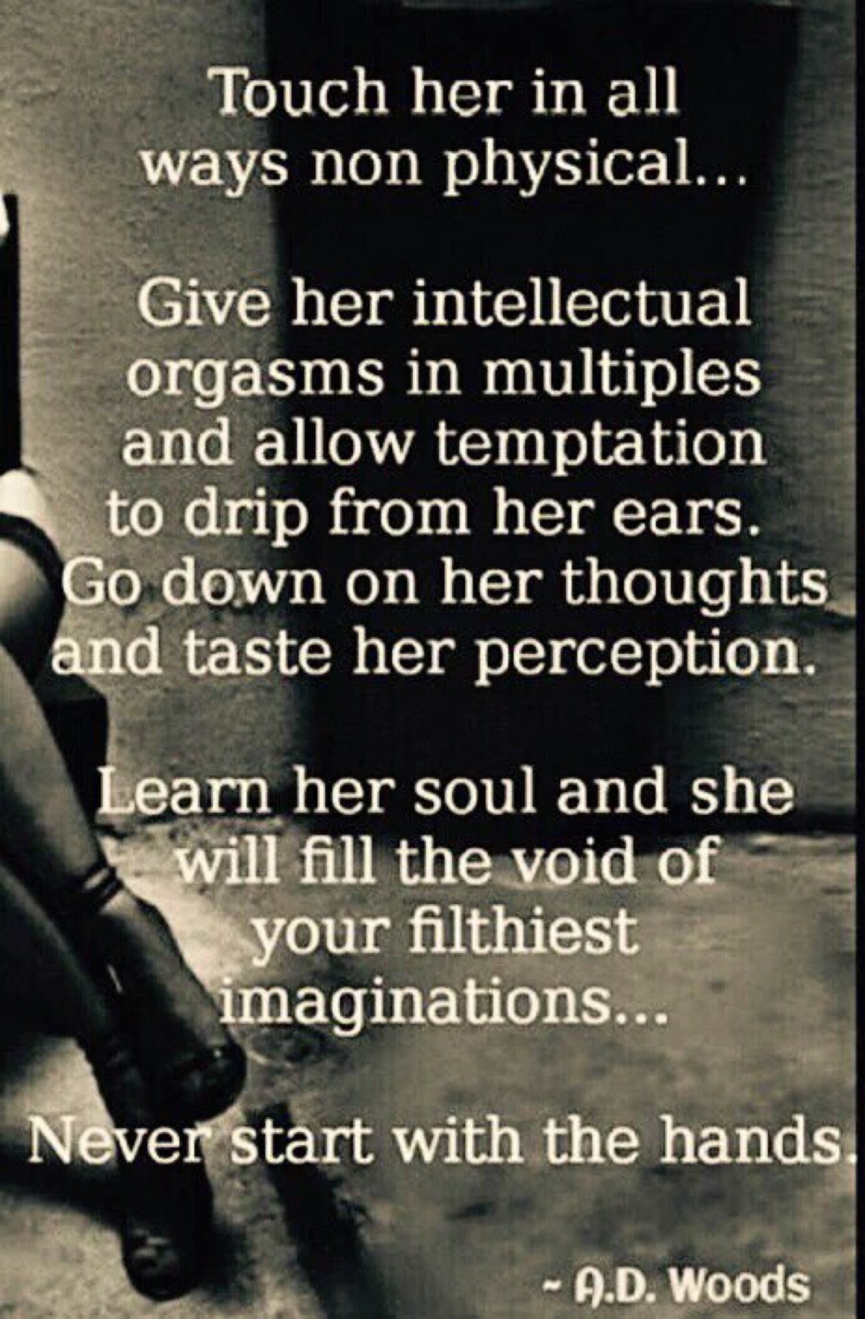 catalisst:  Start with the mind and the soul … the body will follow ~~