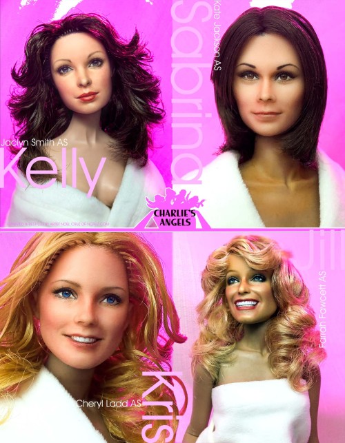 Charlie’s Angels by artist Noel Cruzon Flickr at https://www.flickr.com/people/farrahf/ and you can 