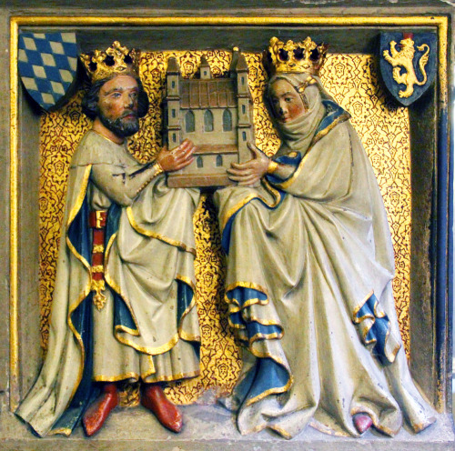 Reliefs of Henry II, Holy Roman Emperor and and Cunigunde of Luxembourg on the tomb of Saint Otto of