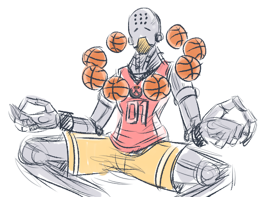 edrustalot:  themysteriousmurasamecastle:  zenyatta skin that gives him basketball