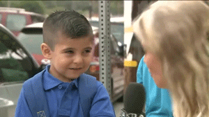 Reporter: Andrew, are you excited for your first day of pre-kindergarten?
Andrew: Yes!
Reporter: Why?
Andrew: I don’t know.
Reporter: Are you going to miss your mom?
Andrew: No *laughs* *thinks about it* *cries*
Sometimes we need our moms more than...