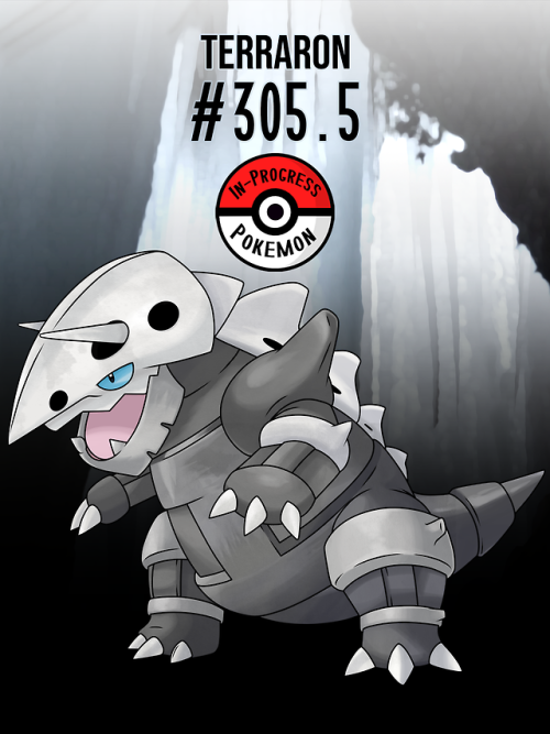 inprogresspokemon:#304.5 - Aron live deep in the mountains, where they build up their steel bod