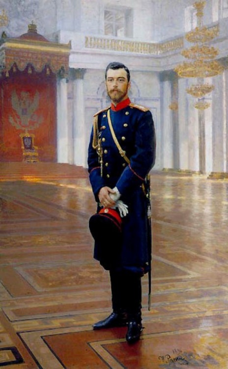 artist-repin:  Portrait of Nicholas II The Last Russian Emperor, 1896, Ilya RepinMedium: oil,canvashttps://www.wikiart.org/en/ilya-repin/portrait-of-nicholas-ii-the-last-russian-emperor-1896