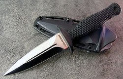 gunsknivesgear:Cold Steel Counter Tac IIThis double-edged dagger works great as a neck knife or boot knife.