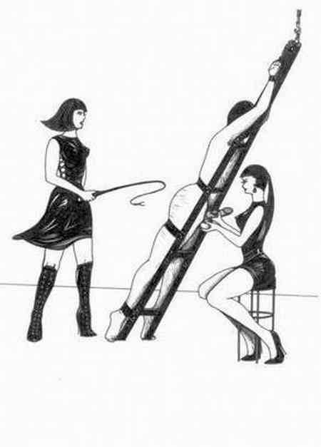 kalopyrgos:  lunarblack:(via Man on a Torture Rack - Femdom Artists) The girl’s