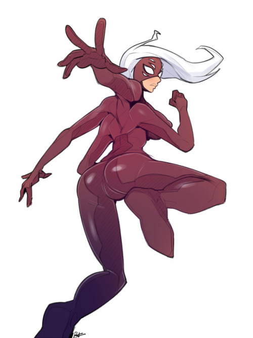 thingy of that weird multi-armed spider girl superheropretty proud of the dynamic pose