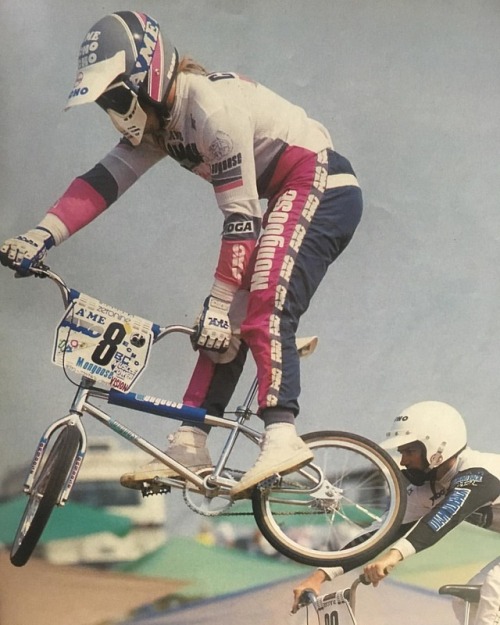 snakebitebmx: Who can name this @mongoosebikes rider with all the style!! #bmx #bmxracing #oldschool