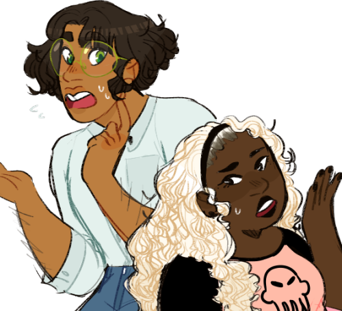 sleepcluster:shoutout to the only two characters i draw anymorefeat. the Classic hair swap