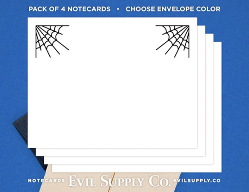 Spiderweb notecards ($3.00 for a set of 4)“Will you come over for tea? It is flavored with your pref