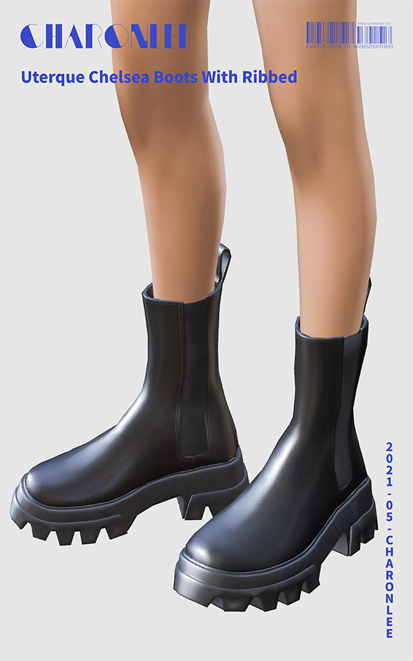 Charonlee : Uterque Chelsea Boots With Ribbed new mesh by me...