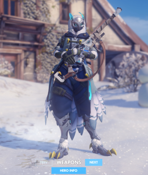 pinkshimadas:Ana’s new snow owl skin is so nice but… OvO what’s this?