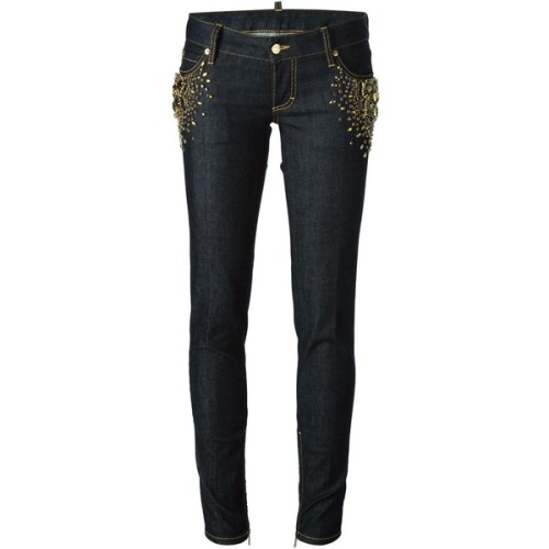 DSQUARED2 skinny jeans ❤ liked on Polyvore (see more blue skinny jeans)