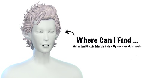 Hi! Where Can I Find The Astarion Hair You Used?