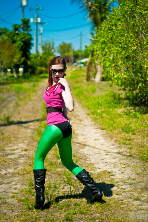 tightsobsession:Posing in green tights and black leather boots.Tights week starts November 3rd!JESUS