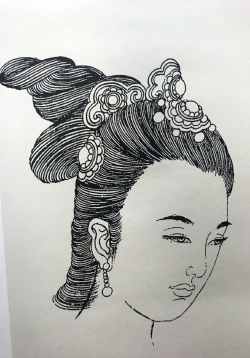 changan-moon:Hairstyles of dunhuang feitian 敦煌飞天 by 李愚