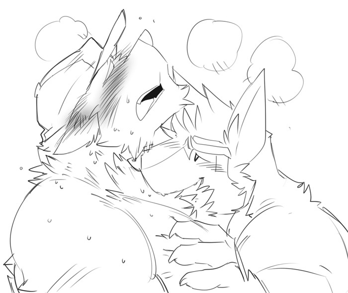 gengacanvas:  Cute Canines. Featuring Wuffle from WuffleComics, a couple of my own