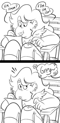 jigokuhana:Help, I’ve fallen into a pit of Rose/Greg cuteness &amp; I can’t get out. X_X Awful preview for giving us young Greg. I want this episode so BADLY!I’ll color this at some point, but I was just happy to finish this as it is &amp; wanted