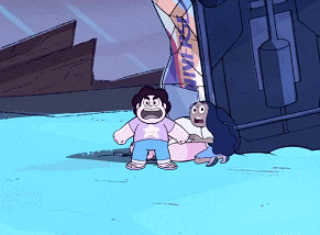nonbinary-rileyblue:  We’re a team! Steven and Connie fighting together &amp;