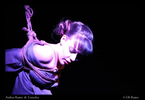 andreagestalta:  Rope: Andrea / Model: Gestalta Performing at Tokyo Underground, Geneva, Switzerland