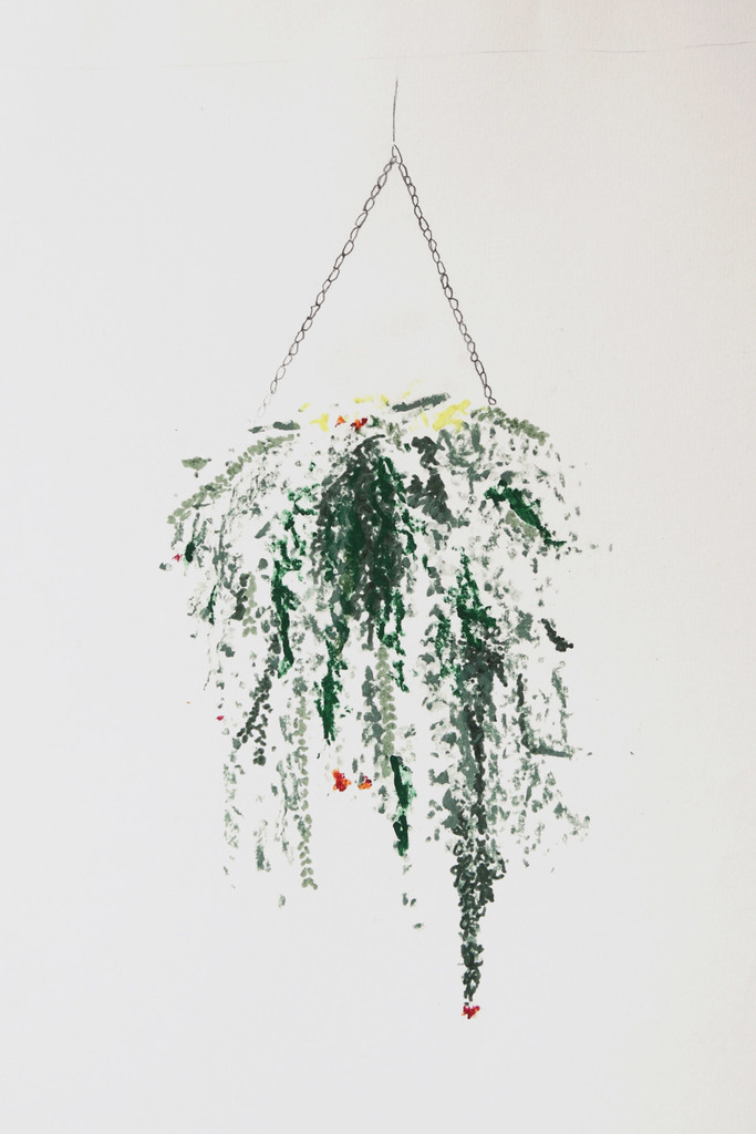 fyeahwomenartists:
“ Alicia Galer
Green Hanging Cacti, 2013
Watercolor paints/pencils and oil pastels on paper
”