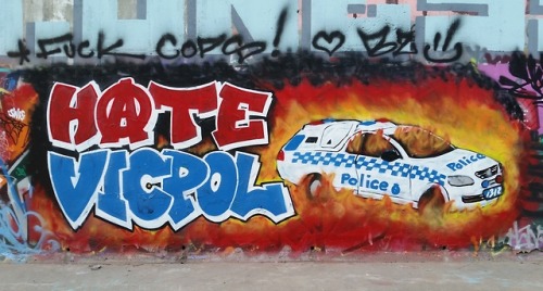 ‘Hate Vicpol!’Seen in Melbourne