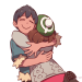 artastiq:Free hugs! (*´▽`*)	╰(*´︶`*)╯