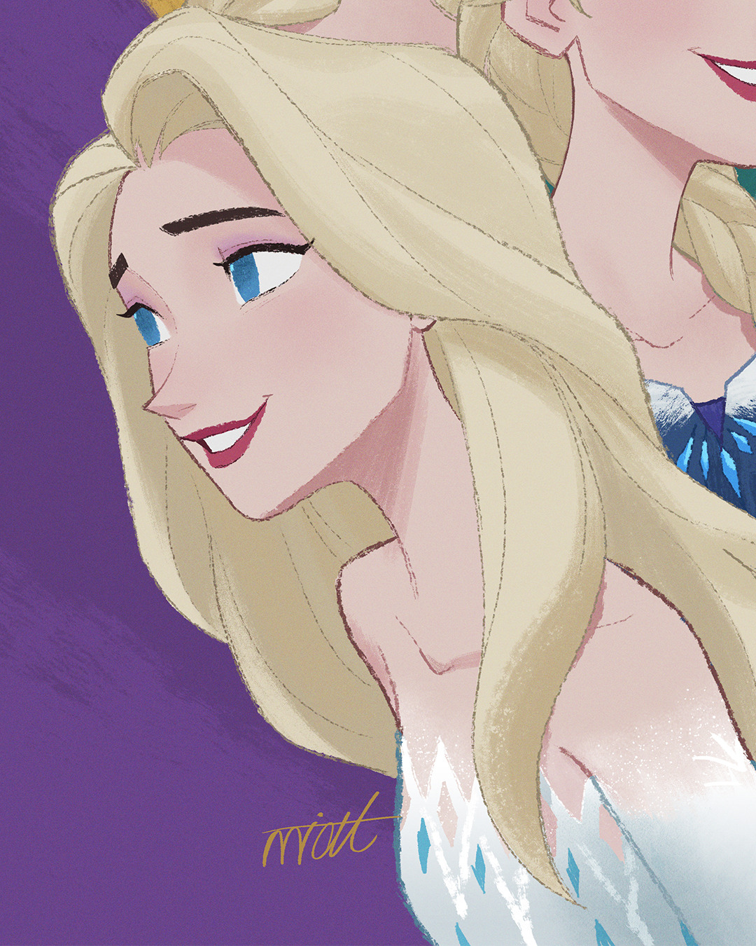 Elsa Fan-art Happy birthday Elsa🎂