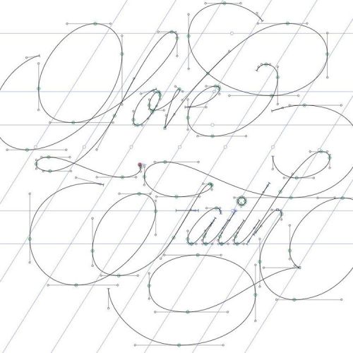 The start of vectorizing a sketch from a previous post. Sharing a Bézier shot in response to 