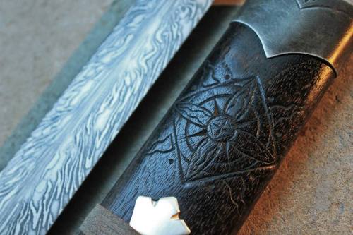 art-of-swords:Handmade Swords - Telpënár - the Silver FireMaker: David DelaGardelle of Cedarl
