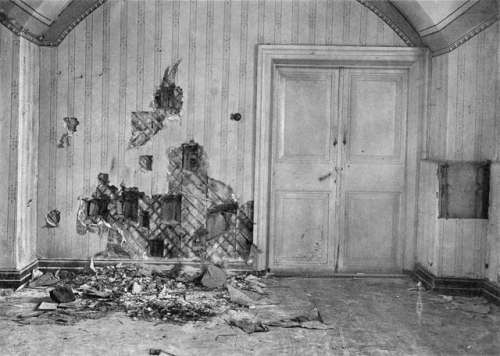 greatwar-1914: July 16, 1918 - Execution of the RomanovsPictured - The basement of Ipatiev house, wh