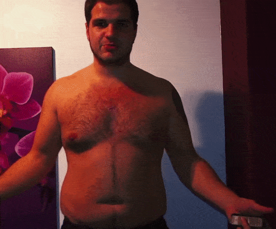 allthatflab: this guy piled on 3 stone (42lbs) over three months and struggled to fit in any of his 