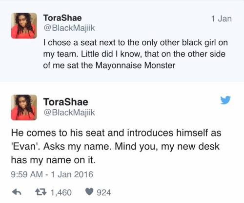 talesofthestarshipregeneration: renamok: This woman confronts racism in the funniest way possible