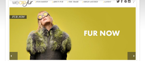 be-their-sound:  We Are Fur is a pathetic attempt by the fashion industry to get people to buy (literally) into the cruelty that is fur. They promote fur for use in high fashion, and claim that fur is ethical. Blech. TWEETERS: Let’s call them out on