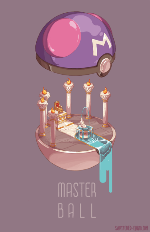 retrogamingblog2:  Pokeball Interior Posters made by Susan Lau