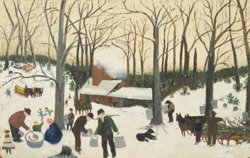 theartsyproject:Grandma Moses, Bringing in the Maple Sugar, 1938.