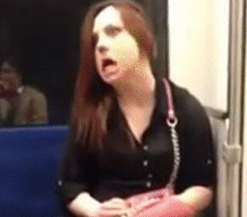 sixpenceee:  Look at what I found, this is ridiculously insane. She attacked him out of nowhere but her facial expressions and unnatural motions beforehand though.  Watch the video. It’s even freakier.  “The video shows a young woman digging