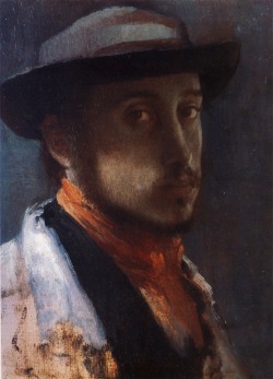   Self Portrait in a Soft HatEdgar Degas,