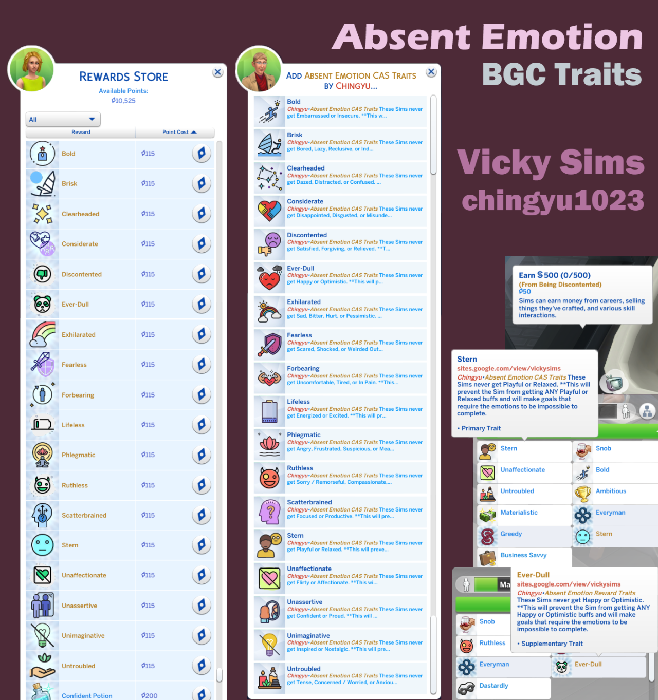 Vicky Sims 💯 chingyu1023 — Updated for Patch 1.76