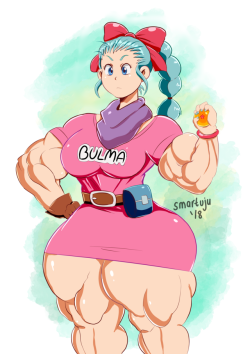 smartuju: A muscular Bulma I drew during