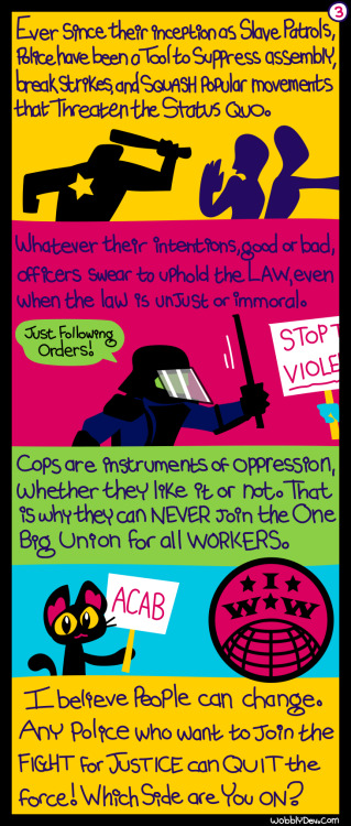 redroadtoadventure: wobblydev: It is the job of the police to oppress the working class on behalf of