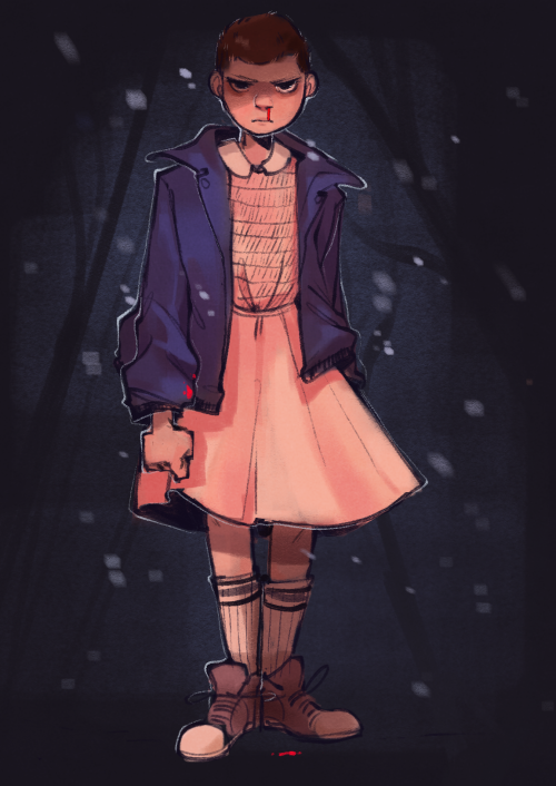 farvann:  just finished Stranger Things when my tablet arrived so i thought i’d get used to it with some fanart 