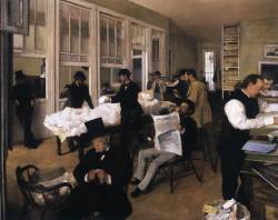 artmastered:Edgar Degas, A Cotton Exchange