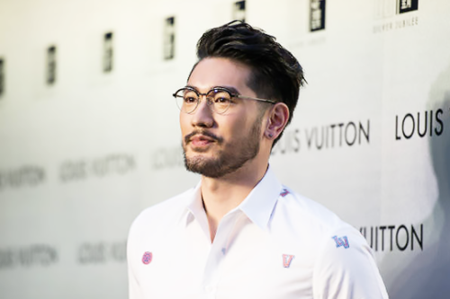 Godfrey Gao attends the Time Capsule Exhibition by Louis Vuitton Opening Night in Hong Kong, China (